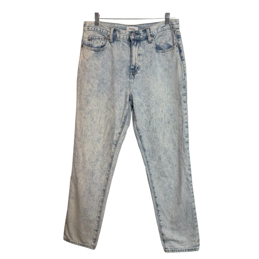 Pistola Keen 90s Straight Jeans Size 29 Light Acid Wash Vintage Inspired Denim
